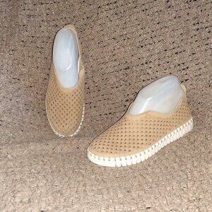 ILSE JACOBSEN-Tulip-Beige Nubuck-Sz 36-Excellent